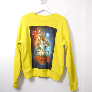 Stranger Things Yellow Sweater Size S